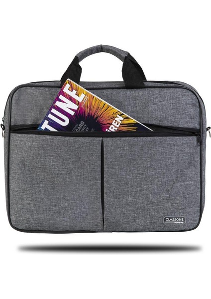 BND304-T300 Eko Serisi 15,6" Uyumlu-Notebook, Laptop Çantası GRI+T300 Kablosuz Mouse