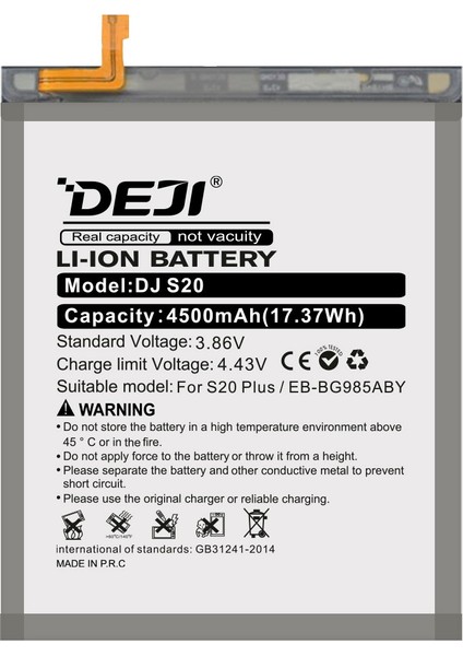 Samsung Galaxy S20 Plus Uyumlu Mucize Batarya Eb-bg985aby modelleri