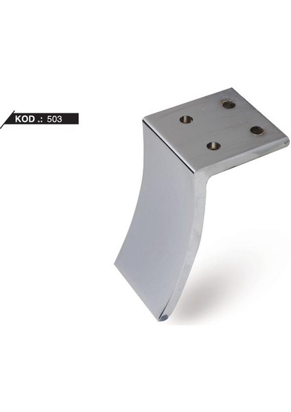 S Ayak Alüminyum 12CM Krom