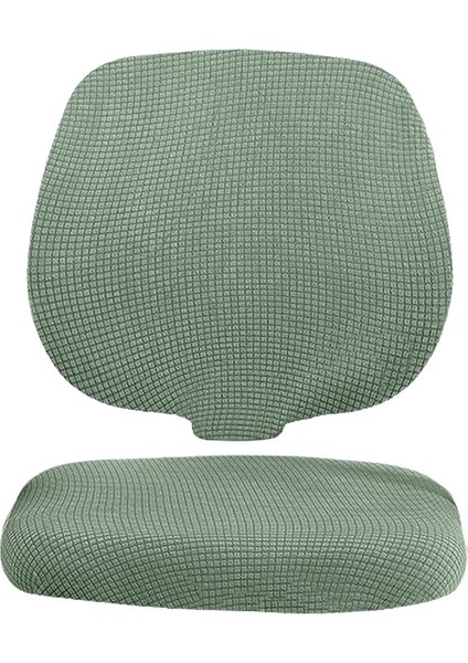 Polyester Elyaf Sandalye Kapak Split Stil Yemek Sandalye Bilgisayar Sandalye Mavi Için