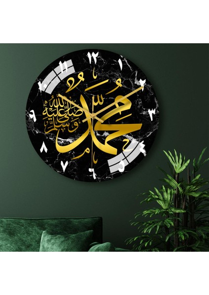 30 cm Islam Kaligrafi Duvar Saati Müslüman Kuvars Edoom Ev Dekorasyonu Için B modelleri