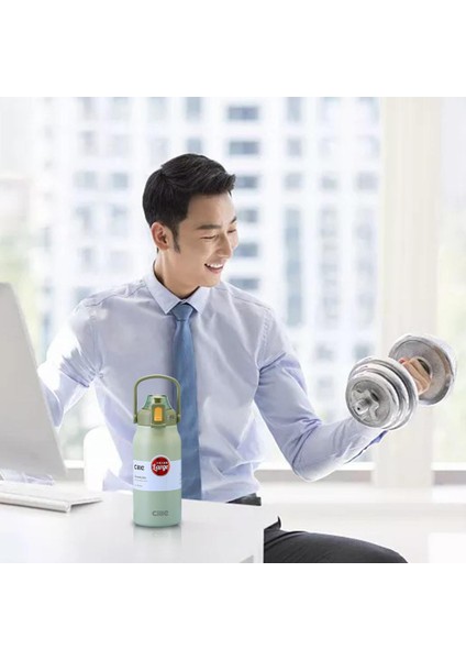 Vakum Şişe Bpa-Ücretsiz Yalıtımlı Geniş Ağız Şişe Vakum Şişesi Office Siyah(Yurt Dışından)