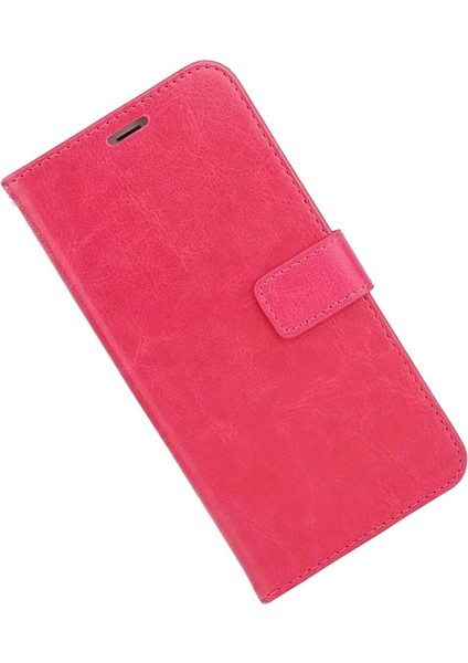 Kredi Kartı Yuvaları ile S10 E Flip Cüzdan Kapağı -, 14.7x7.8x1.3 cm Gül Kırmızı fırsatları