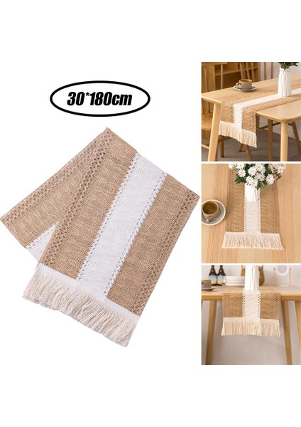 Makrome Masa Koşucu Rustik Çiftlik Evi Masa Koşucu Her Amaç 30X180 cm Yemek Için fiyatları
