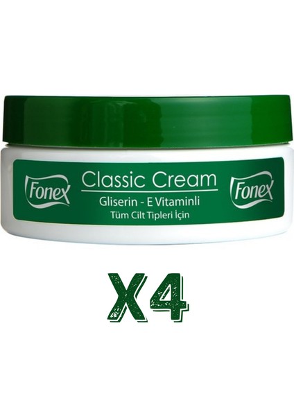 Klasik Nemlendirici Krem 175 ml 4 Adet