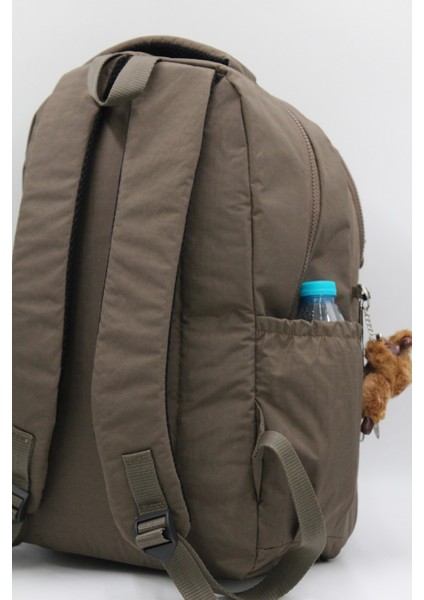 Suya Dayanıklı Krinkıl Kumaş Unisex Vizon Okul ve Sırt Çantası 1700