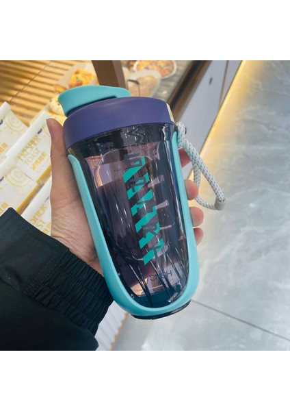 Çok Fonksiyonlu Çalkalayıcı Matara 590ML - Yeşil (Yurt Dışından)