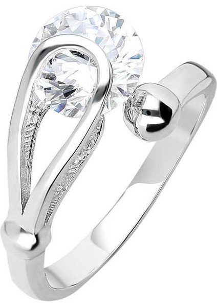 Starlight Diamond Pırlanta Montür Elegance 925 Ayar Gümüş Bayan Tektaş Yüzük fırsatları
