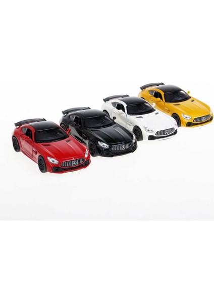 1:34 Mercedes Amg Gt-R Diecast Ölçek 4'lü Set