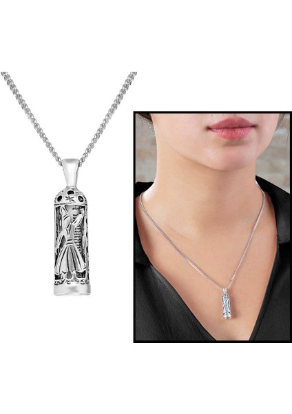 Mevlevi 925 Ayar Gümüş Cevşen Kolye