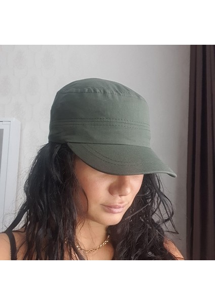 Kadın Castro Haki Şapka Kadın Kastro Şapka