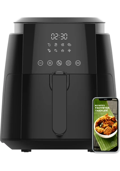 Digital Fastfryer 5,5 L Haf-02(Yağsız Fritöz Airfryer)