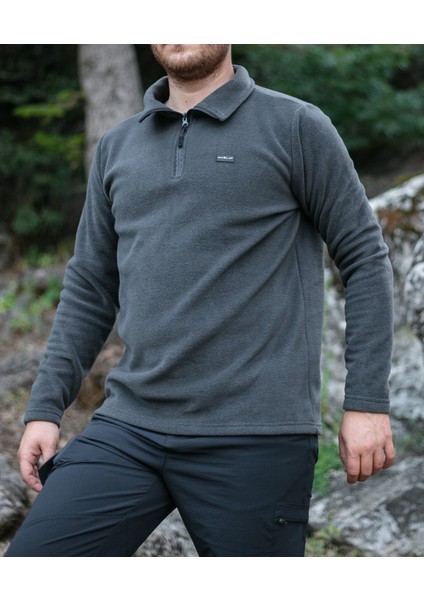 Koyu Gri Polar Sweatshirt