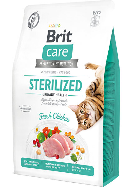 Brit Care Urinary Tahılsız Tavuklu Kısırlaştırılmış Kedi Maması 2kg