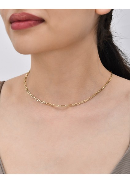 Ataç Zincir 14 Ayar Gerçek Altın Zincir Kolye - Kalınlık: 2.78 mm (585 Damgalı) - 55 cm