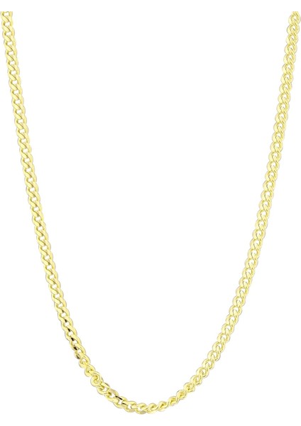 Gurmet Zincir 14 Ayar Gerçek Altın Zincir Kolye - Kalınlık: 3.30 mm (585 Damgalı)