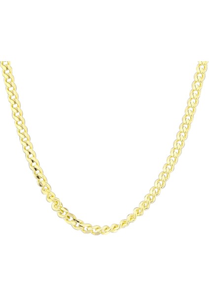Gurmet Zincir 14 Ayar Gerçek Altın Zincir Kolye - Kalınlık: 3.30 mm (585 Damgalı)
