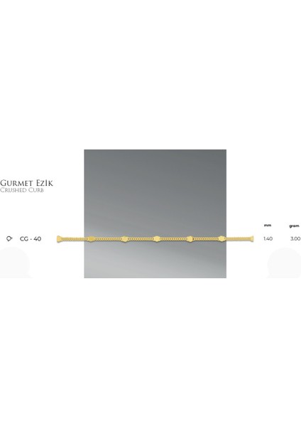Ezme Gurmet Zincir 14 Ayar Gerçek Altın Zincir Kolye - Kalınlık: 1.40 mm (585 Damgalı) fiyatları