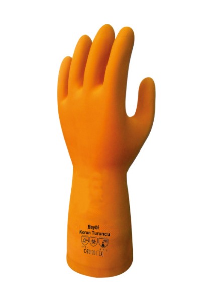 Korun Turuncu İş Eldiveni ( 5 Adet ) 9,5 Beden