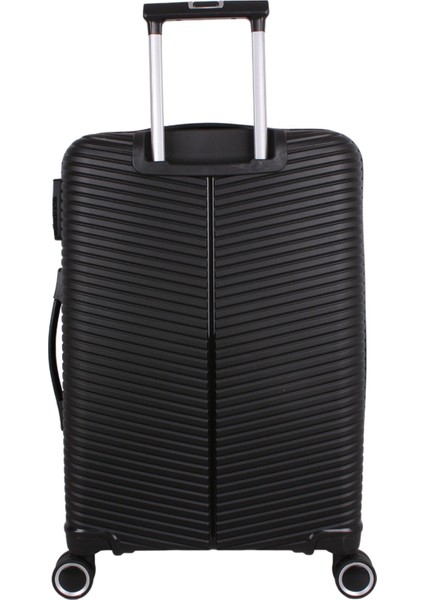 Ultra Light Kırılmaz Silikon Büyük Boy Valiz Siyah
