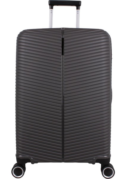 Ultra Light Kırılmaz Silikon Büyük Boy Valiz Antrasit modelleri