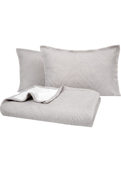 Bedding Brio Tek Kişilik Yatak Örtüsü Seti - Taş