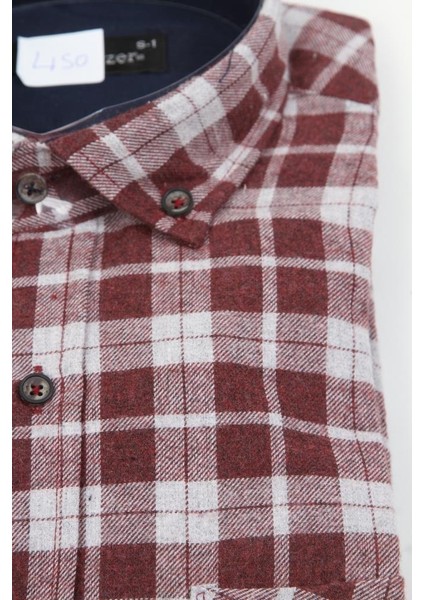 Çift Cepli Yün Gömlek- Bordo fırsatları