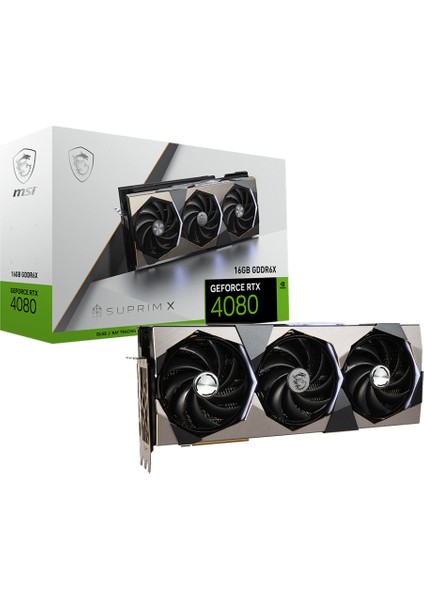 VGA GeForce RTX 4080 16GB SUPRIM X 16GB GDDR6X 256Bit DX12 PCIE 4.0 X16 (3XDP 1XHDMI) Ekran Kartı fırsatları