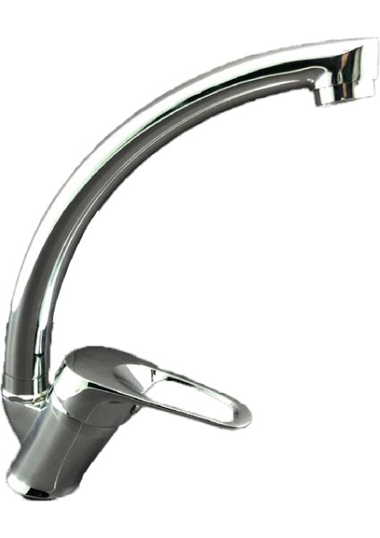 Gizli Spiralli T Tipi Mutfak Eviye Bataryası - Banyo Bataryası - Lavabo Bataryası 3’lü Set Krom Renk