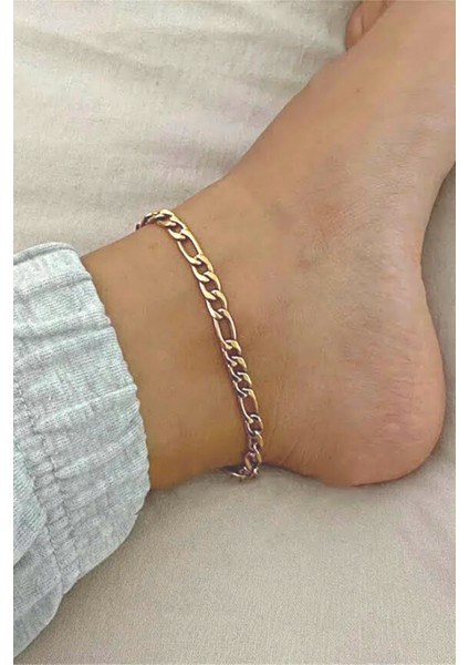 Figaro Zincir Halhal Gold Renk