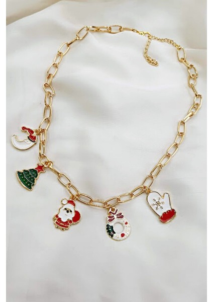 Yılbaşı Noel Temalı Kolye