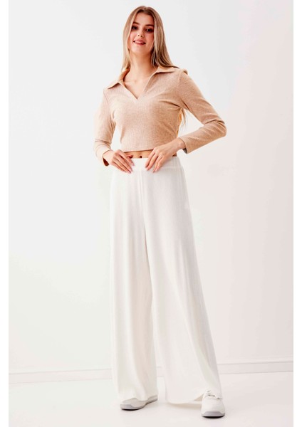 V Yaka Crop Bluz fiyatları