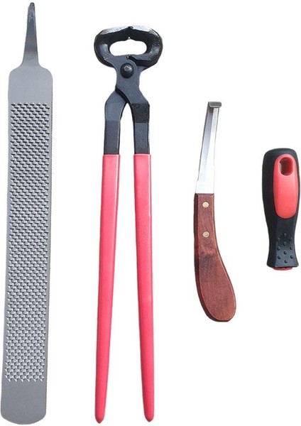 Farrier Kesme Araçları Toynak Bıçak Dosyası Nipper Atlar Bakımı Için Set (Yurt Dışından)