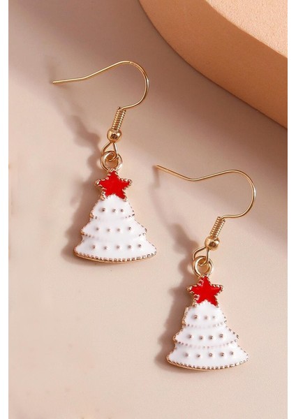 Yılbaşı Ağacı ve Noel Baba Figür Sallantılı Küpe modelleri
