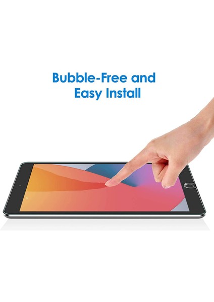 iPad 9. Nesil Ekran Koruyucu, 10.2'' iPad 7./ 8. / 9. Nesil Uyumlu Temperli Ekran Koruyucu (2021/2020 / 2019 Gen.)