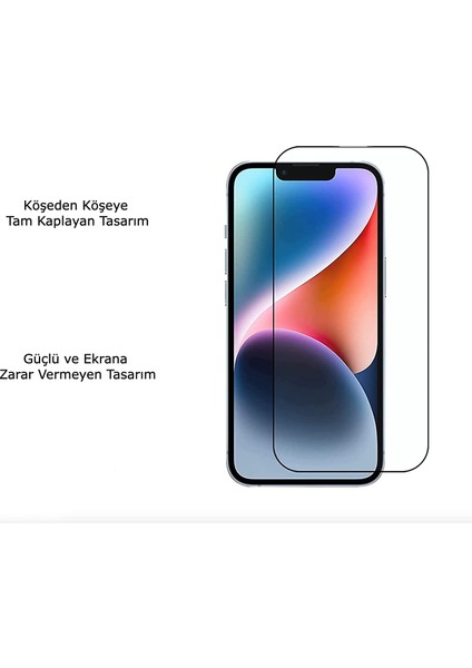 iPhone 14 Plus Ekran Koruyucu, (6.7'') Tam Kaplayan 5d iPhone 14 Plus Ekran Koruyucu Cam