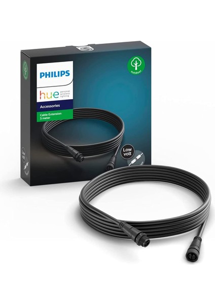 Hue Düşük Voltlu Uzatma Kablosu, Tüm Hue Calla ve Lily Dış Mekan Lambaları Için, 5 M