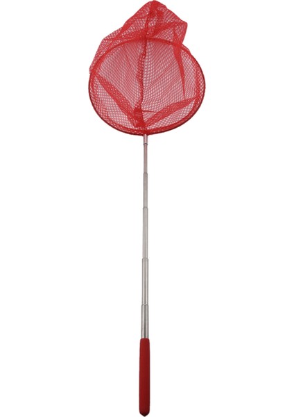 Outdoor Catching Catching Kelebek Ağı Balık Ağı Çantası Paslanmaz Çelik Teleskopik Balık Ağı Aracı Açık Teleskopik Portatif Catching Catching Net-Kırmızı(Yurt Dışından)