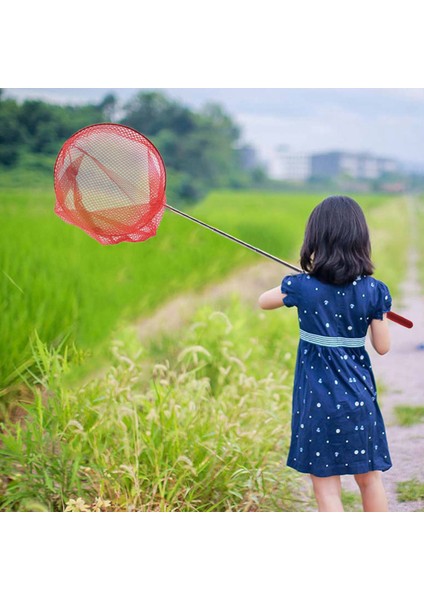 Outdoor Catching Catching Kelebek Ağı Balık Ağı Çantası Paslanmaz Çelik Teleskopik Balık Ağı Aracı Açık Teleskopik Portatif Catching Catching Net-Kırmızı(Yurt Dışından) fiyatları