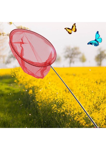 Outdoor Catching Catching Kelebek Ağı Balık Ağı Çantası Paslanmaz Çelik Teleskopik Balık Ağı Aracı Açık Teleskopik Portatif Catching Catching Net-Kırmızı(Yurt Dışından) modelleri