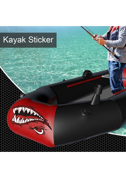 Tekne Araba Kamyon Sticker Dıy Komik Kürek Sticker Için 2pcs Su Geçirmez Vinil Çıkartması Diş fiyatları
