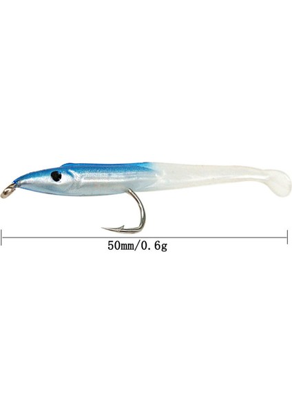 Balıkçılık Cazibesi Deniz Balıkçılığı Cazibesi Kanca ile Yem Yılan Balığı Biyonik Yem 5 Cm/0.6gt Kuyruk Yumuşak Böcek Simülasyon Yem 15 Adet Mavi modelleri