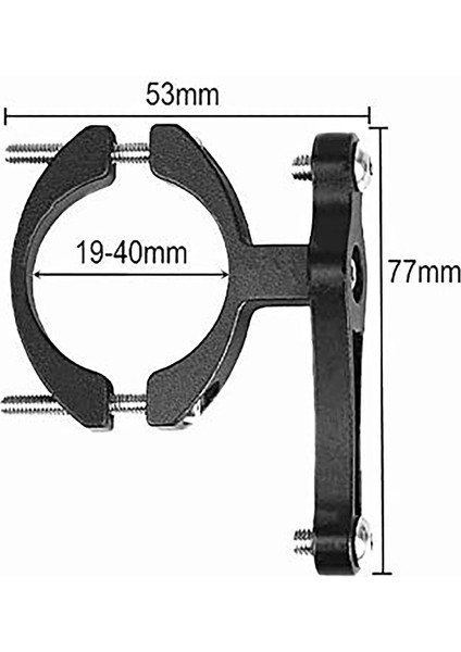 Bisiklet Su Şişesi Kafes Tutucu Kelepçe Gidon Braketi Montaj Seatpost Gidon Ön Çatal Çerçeve Tüp, Siyah