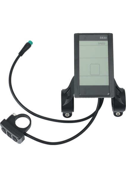 S830 24V 36V 48V LCD Ekran Elektrikli Bisiklet Için Ebike Metre Paneli Evrensel USB ile Bisiklet Parçaları, Su Geçirmez