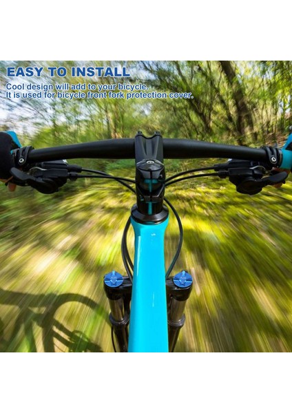 Bisiklet Gaz Parçalayıcı Amerikan Vana Kapakları Bisiklet Süspansiyon Bisiklet Yol Bisikleti Için Ön Çatal Parçaları Mavi(Yurt Dışından) modelleri