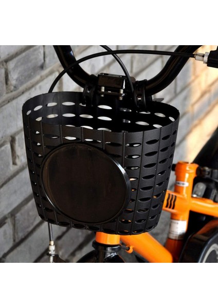 Çocuklar Bisiklet Sepeti, Depolama Için Çocuk Plastik Ön Gidon Bisiklet Sepeti, Siyah modelleri