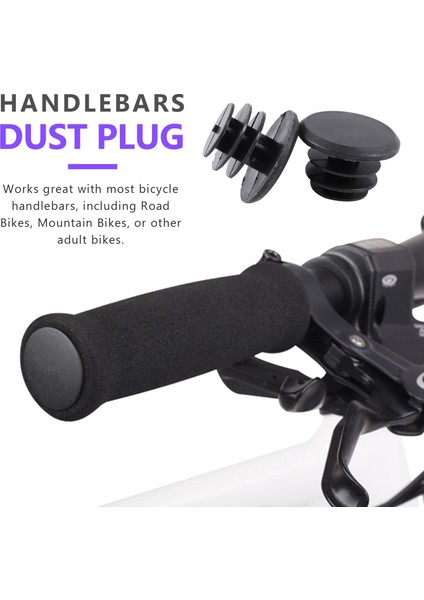 10 Paket Bisiklet Bisikleti Gidon Çubuğu Uç Tapaları Yol Bisikleti Bmx Scooter Için Kilitleme Kapakları