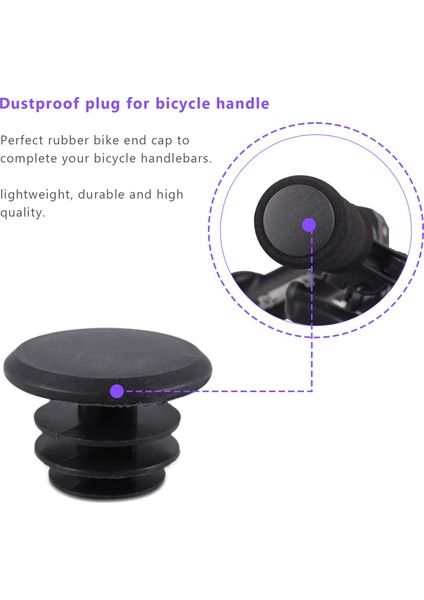 10 Paket Bisiklet Bisikleti Gidon Çubuğu Uç Tapaları Yol Bisikleti Bmx Scooter Için Kilitleme Kapakları