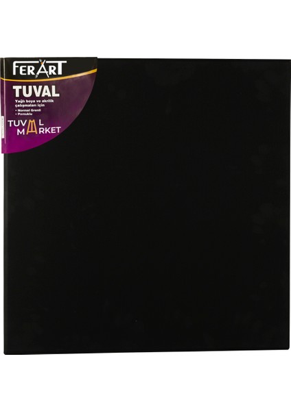 Tuval Std Black Ferart 60 x 60 cm