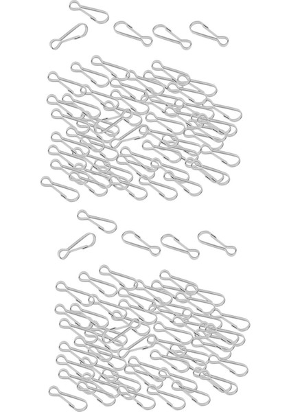 200 Adet Çelik Yay Kancaları Zincir Asılı Tokalar (Yurt Dışından)